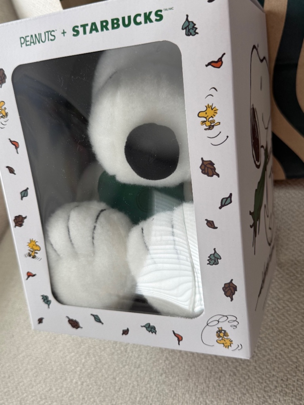 Starbucks Peanuts Snoopy Plush Stuffed Animal Toy